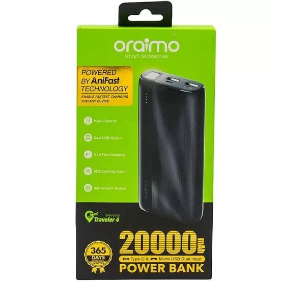 POWER BANK ORAIMO 20000